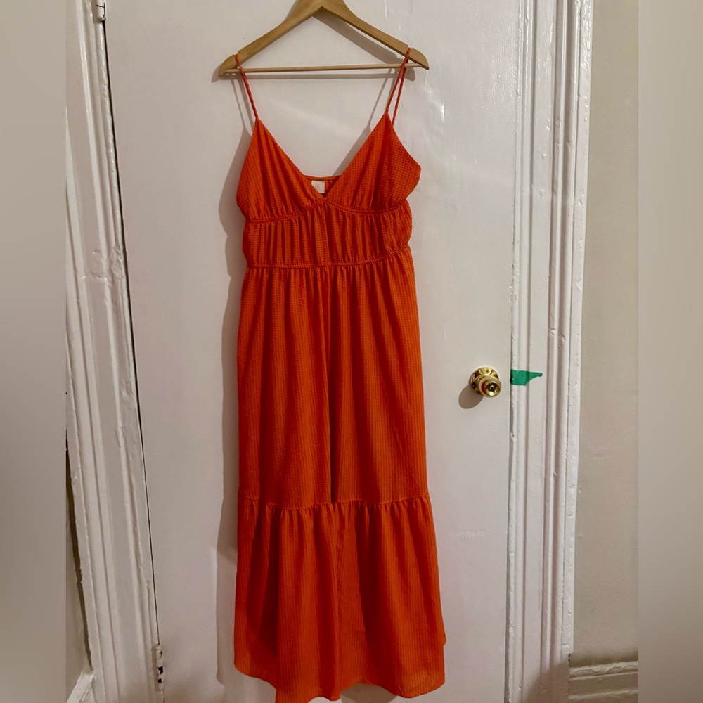 Orange maxi dress